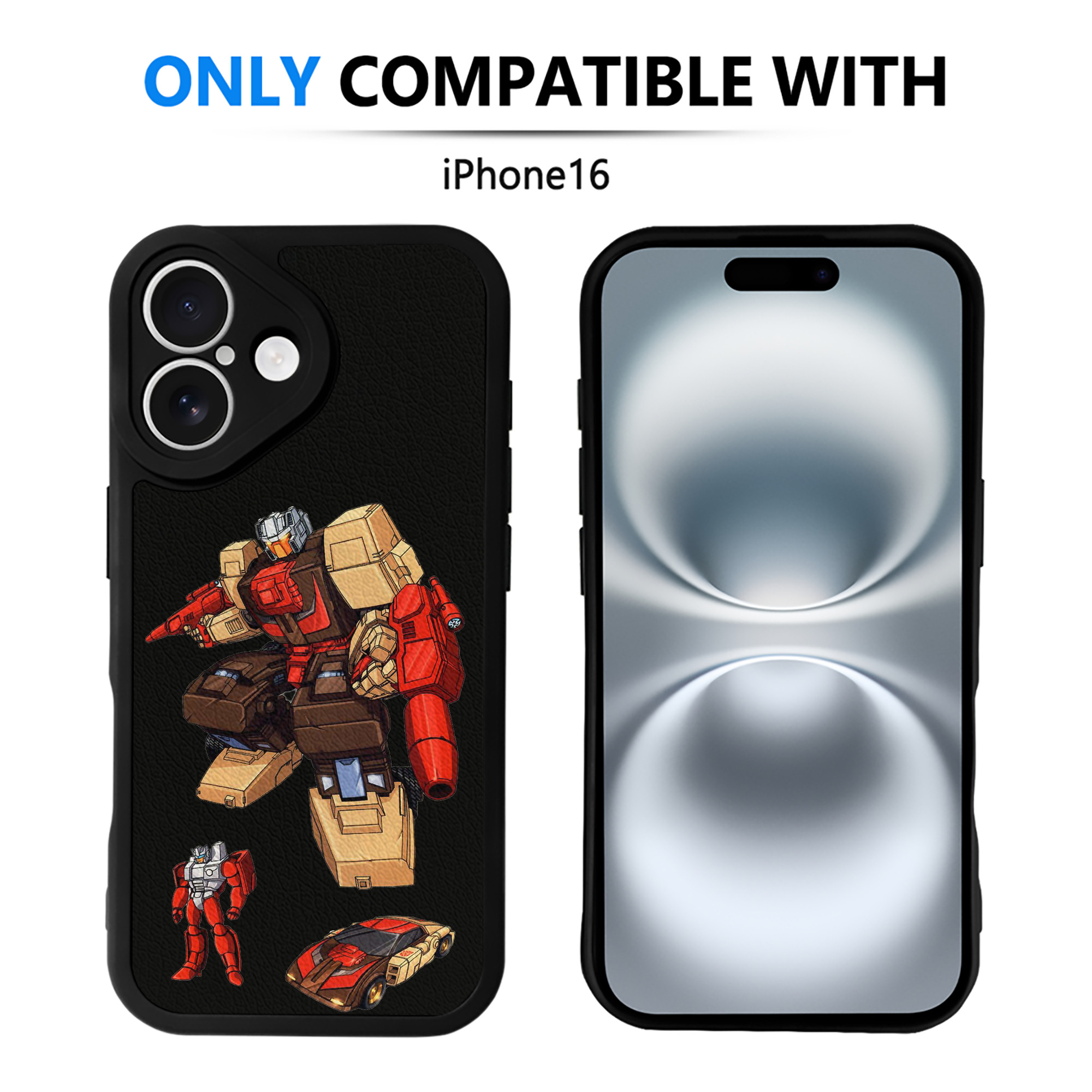 （画像用）  【iPhone 16シリーズ対応】シリコンスマホケース（レザー調） 材質：シリコン